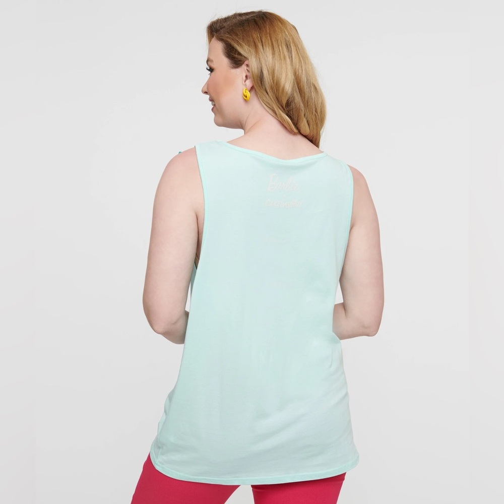 NWT✨ Cakeworthy x Barbie Pastel Blue Western Ken Tank Top Cowboy Unisex - Picture 7 of 11
